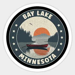 Bay Lake Minnesota Sunset Sticker